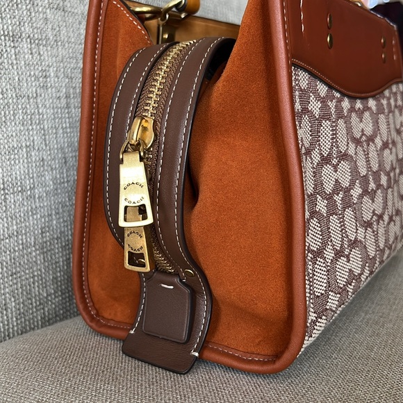 Coach Signature Rogue 25 Jacquard Textile Leather Purse Satchel Tote NWOT - Picture 3 of 13